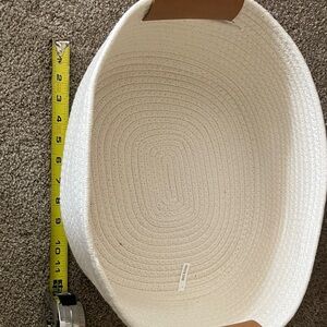 Elegant White Woven Basket